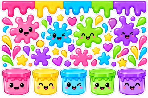 Laboratório das Cores: Oficina de Slime. Ed. Infantil e Ensino F. I — amostra 3: Pronta para fazer com os alunos