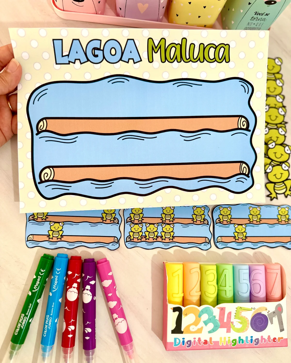 LAGOA MALUCA - Recurso Lúdico Educação Especial — amostra 2: Esse material lúdico facilita o aprendizado de números e…