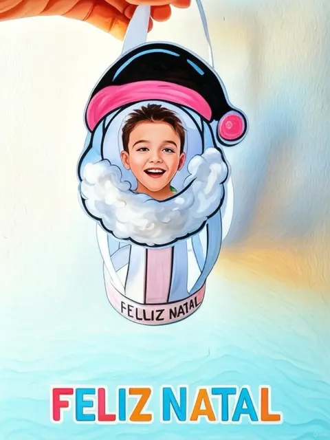 Lamparina de Natal com foto — capa do material