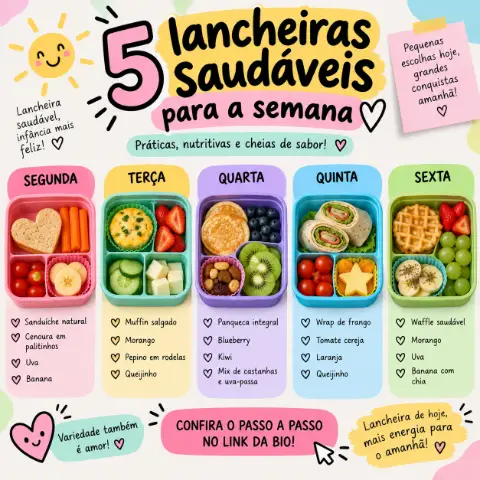 🍓🥪 Lancheiras Inteligentes — amostra 2: 🍪➡️🍓 Pare de mandar sempre a mesma bolacha: existem outras opções práticas para… 🍓🥪 Lancheiras Inteligentes — amostra 2: 🍪➡️🍓 Pare de mandar sempre a mesma bolacha: existem outras opções práticas para…