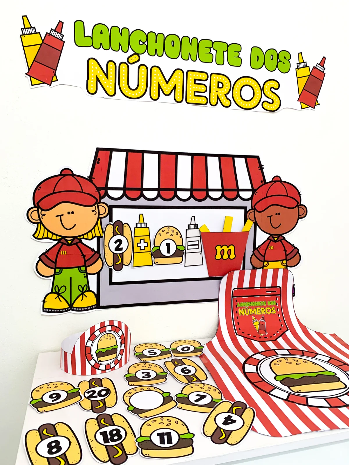 Lanchonete dos Números – Material Pedagógico — amostra 1: O que vem no material
