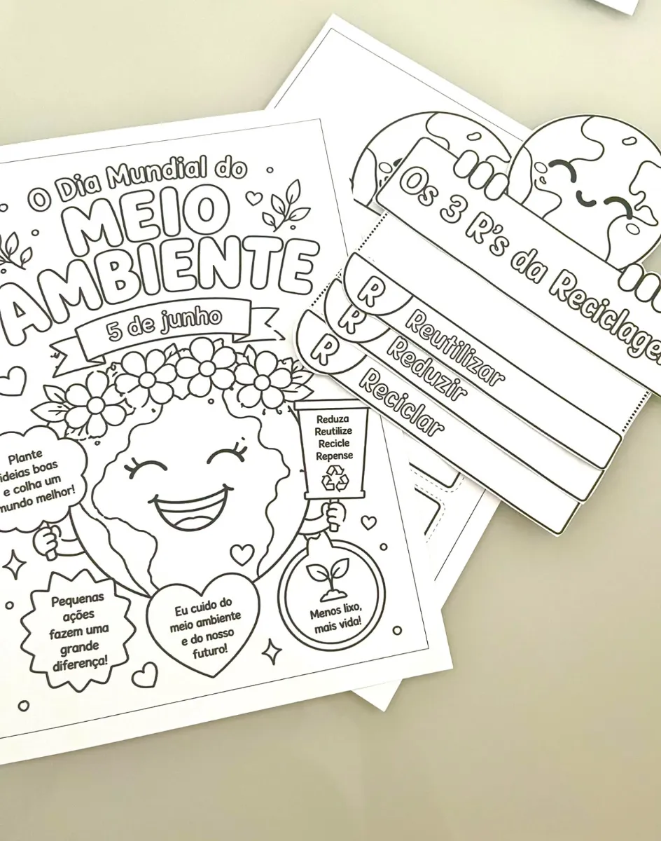 LAPBOOK 3R'S da Sustentabilidade - Meio Ambiente — amostra 3: Transforme suas aulas sobre o Dia do Meio Ambiente em uma…