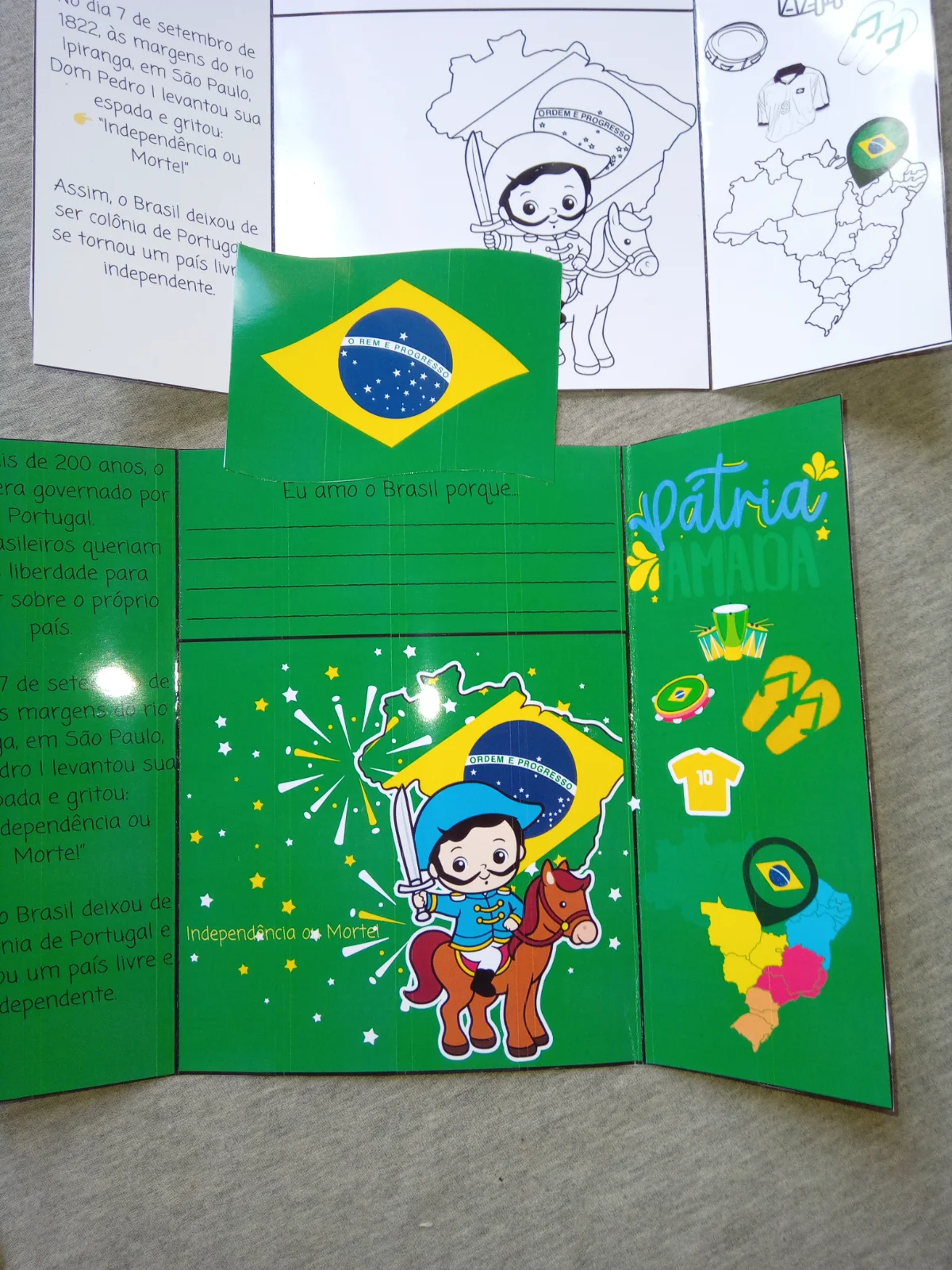 Lapbook 7 de Setembro – Independência do Brasil — amostra 1: Um material pronto para encantar, ensinar e tornar a aula do…