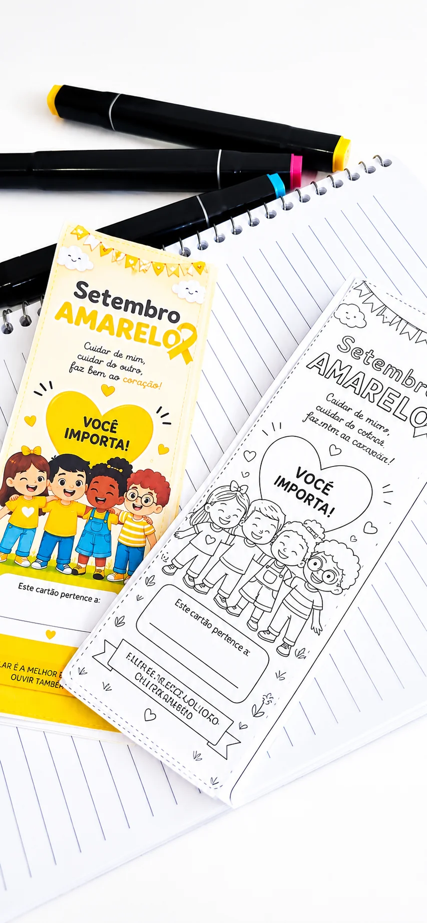LAPBOOK / CARTÃO DE ATIVIDADES / LIVRINHO: SETEMBRO AMARELO — amostra 4: ESSE RECURSO NÃO FAZ PARTE DO DRIVE DE AGOSTO