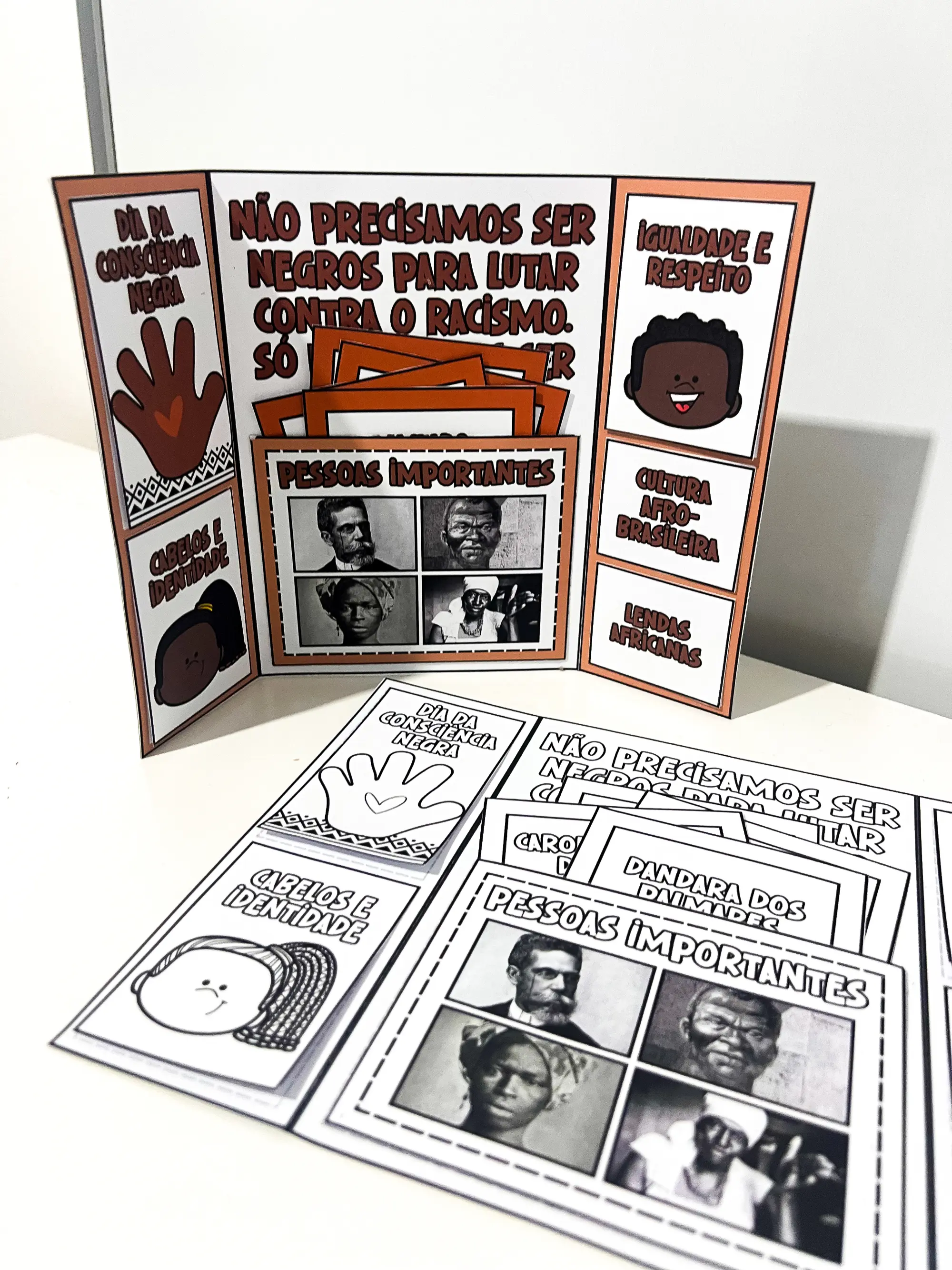 Lapbook Consciência Negra - 20 de Novembro — amostra 1: LAPBOOK CONSCIÊNCIA NEGRA – MATERIAL PEDAGÓGICO INTERATIVO Lapbook Consciência Negra - 20 de Novembro — amostra 1: LAPBOOK CONSCIÊNCIA NEGRA – MATERIAL PEDAGÓGICO INTERATIVO