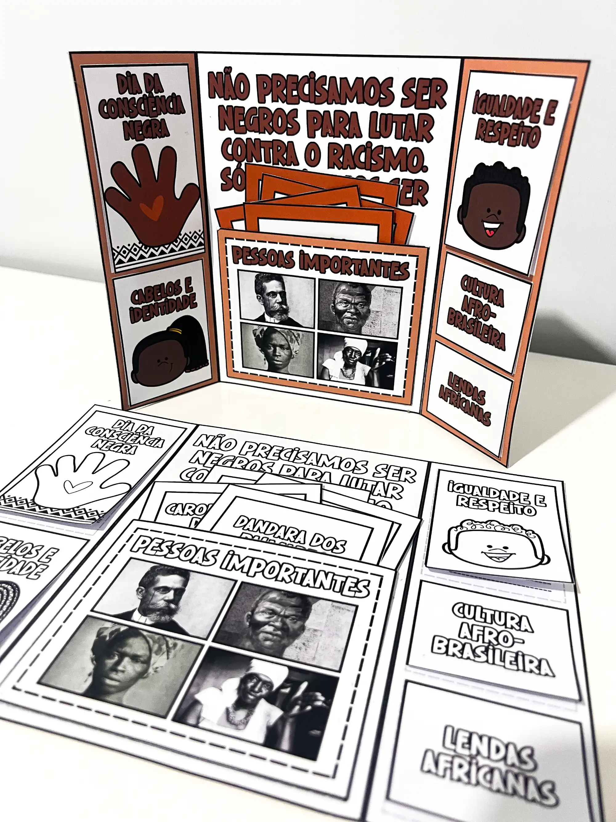 Lapbook Consciência Negra - 20 de Novembro — amostra 3: Diferenciais do recurso Lapbook Consciência Negra - 20 de Novembro — amostra 3: Diferenciais do recurso