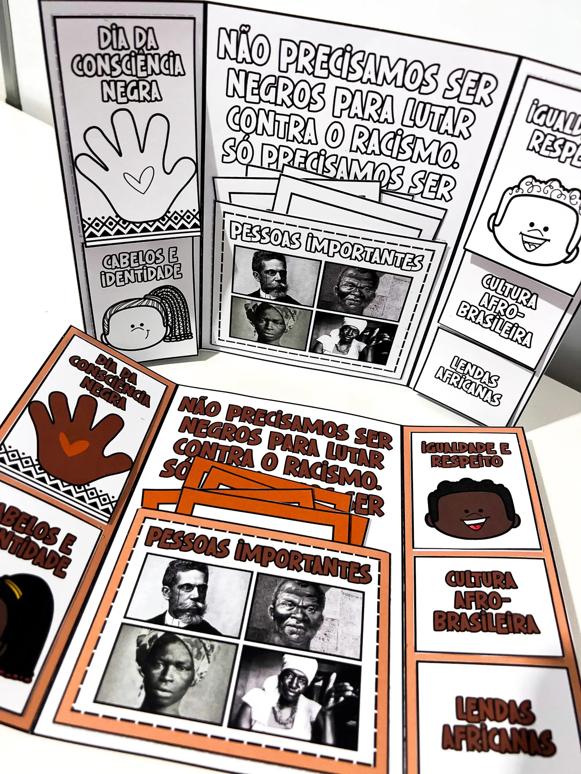 Lapbook Consciência Negra - 20 de Novembro — amostra 6: Lapbook Consciência Negra com atividades interativas, abas e… Lapbook Consciência Negra - 20 de Novembro — amostra 6: Lapbook Consciência Negra com atividades interativas, abas e…