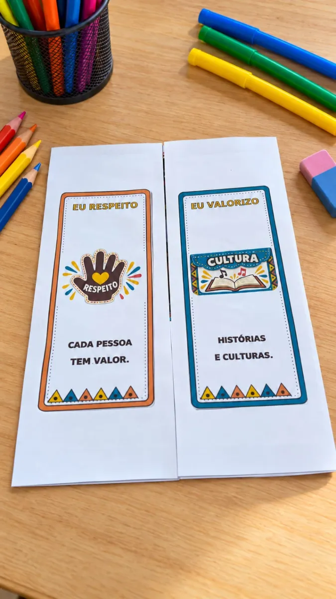 Lapbook Consciência Negra – Atividade Interativa PDF — amostra 6: Lapbook Consciência Negra em PDF com abas, 8…
