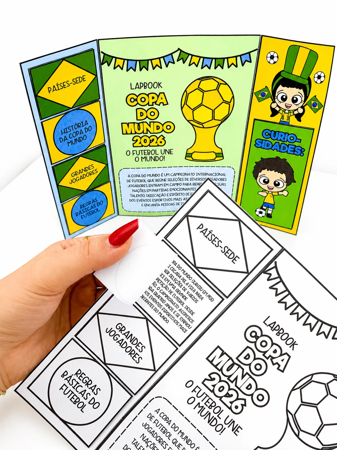 Lapbook Copa do Mundo 2026 – PDF para Imprimir | Educação Infantil — amostra 5: Um recurso interativo e educativo para…