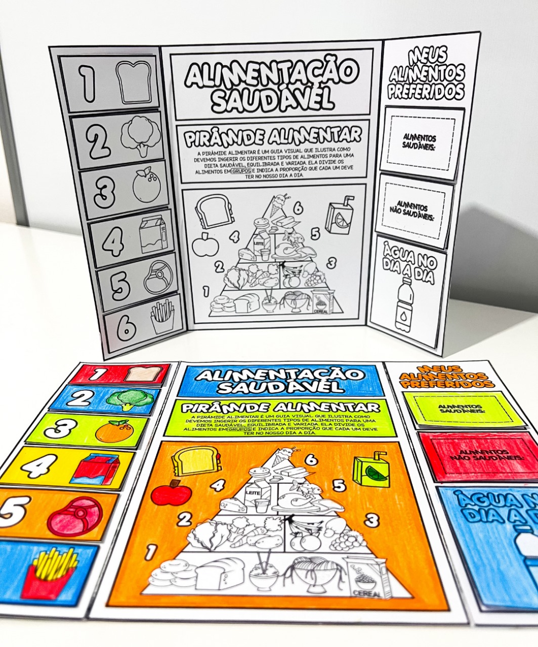 Lapbook de alimentação saudável para imprimir — amostra 5: Leve a alimentação saudável para a conversa em sala com um…