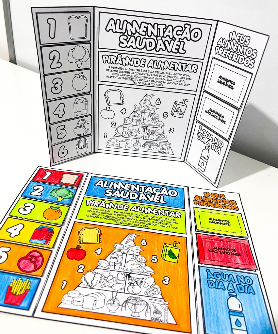 Lapbook de alimentação saudável para imprimir — amostra 6: Leve a alimentação saudável para a conversa em sala com um…