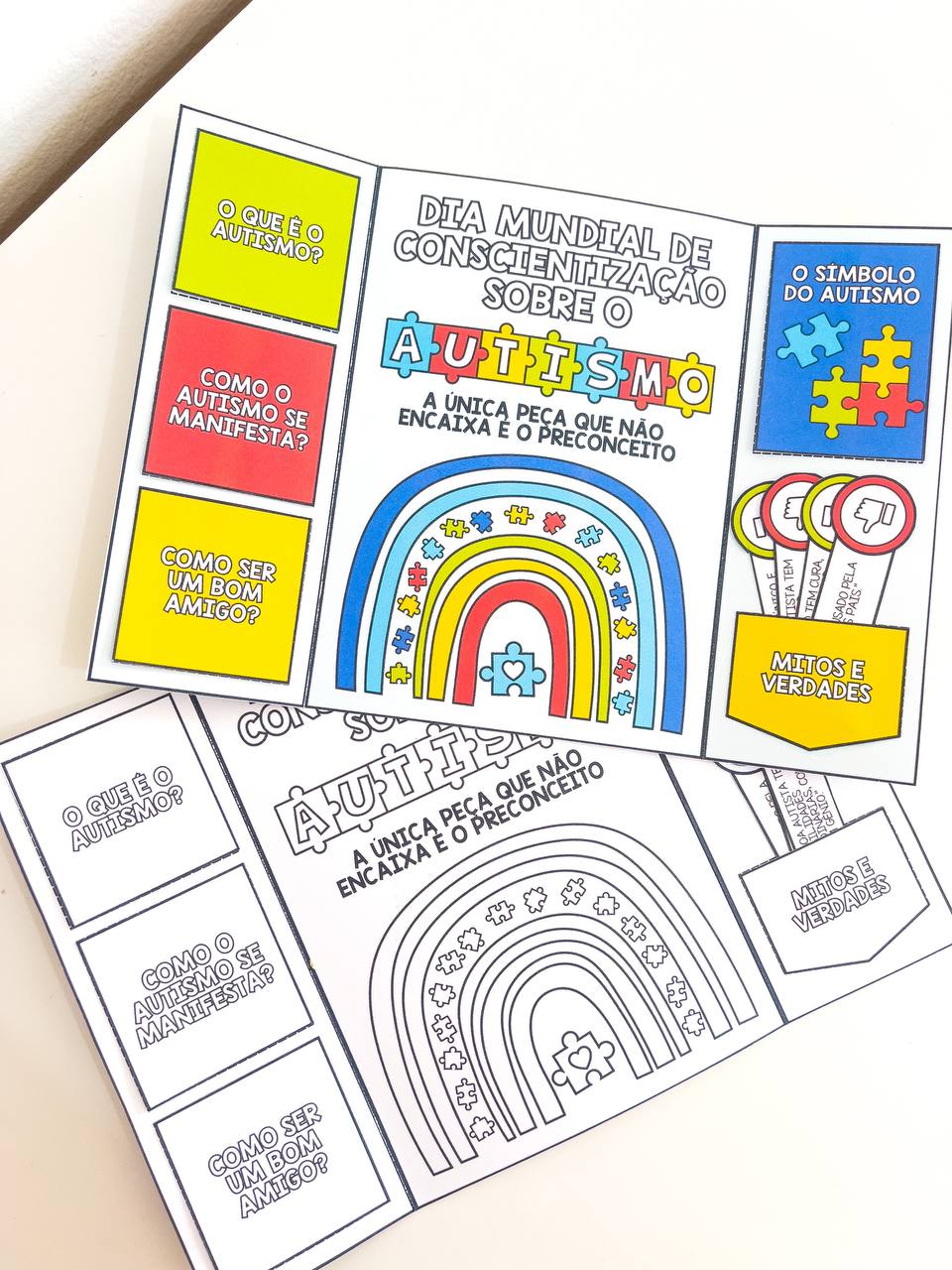 Lapbook de autismo para imprimir – 3º ano — amostra 2: Como aplicar com a turma