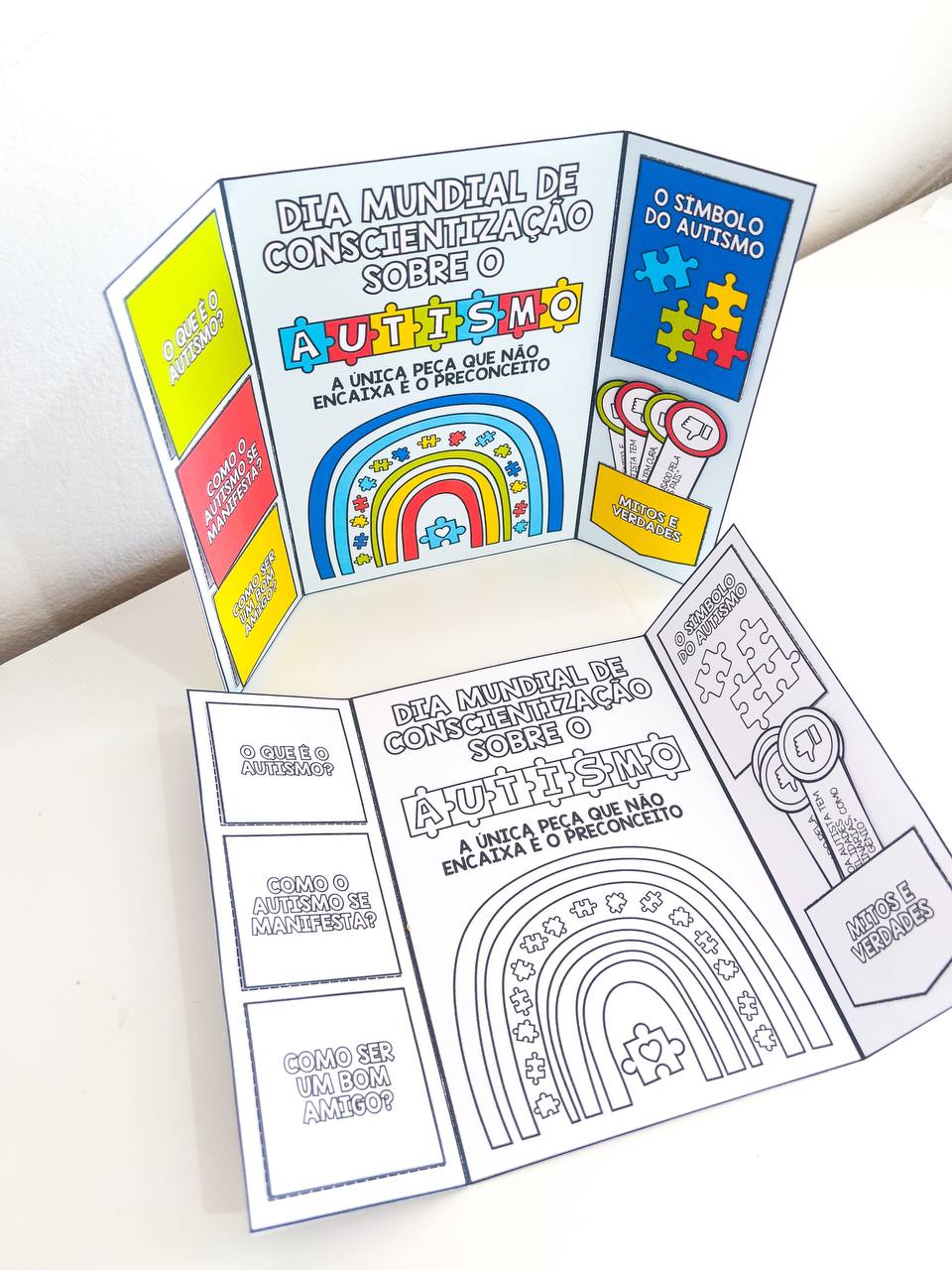 Lapbook de autismo para imprimir – 3º ano — amostra 5: Leve o tema do autismo à turma com um lapbook em PDF para imprimir
