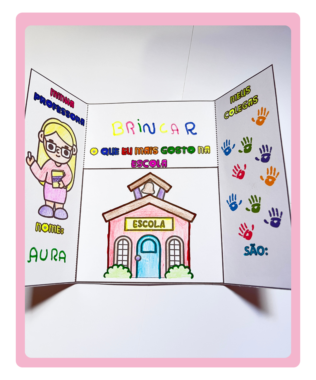 Lapbook de Dia da Escola para imprimir — amostra 1: Uma proposta para trabalhar o Dia da Escola com as crianças