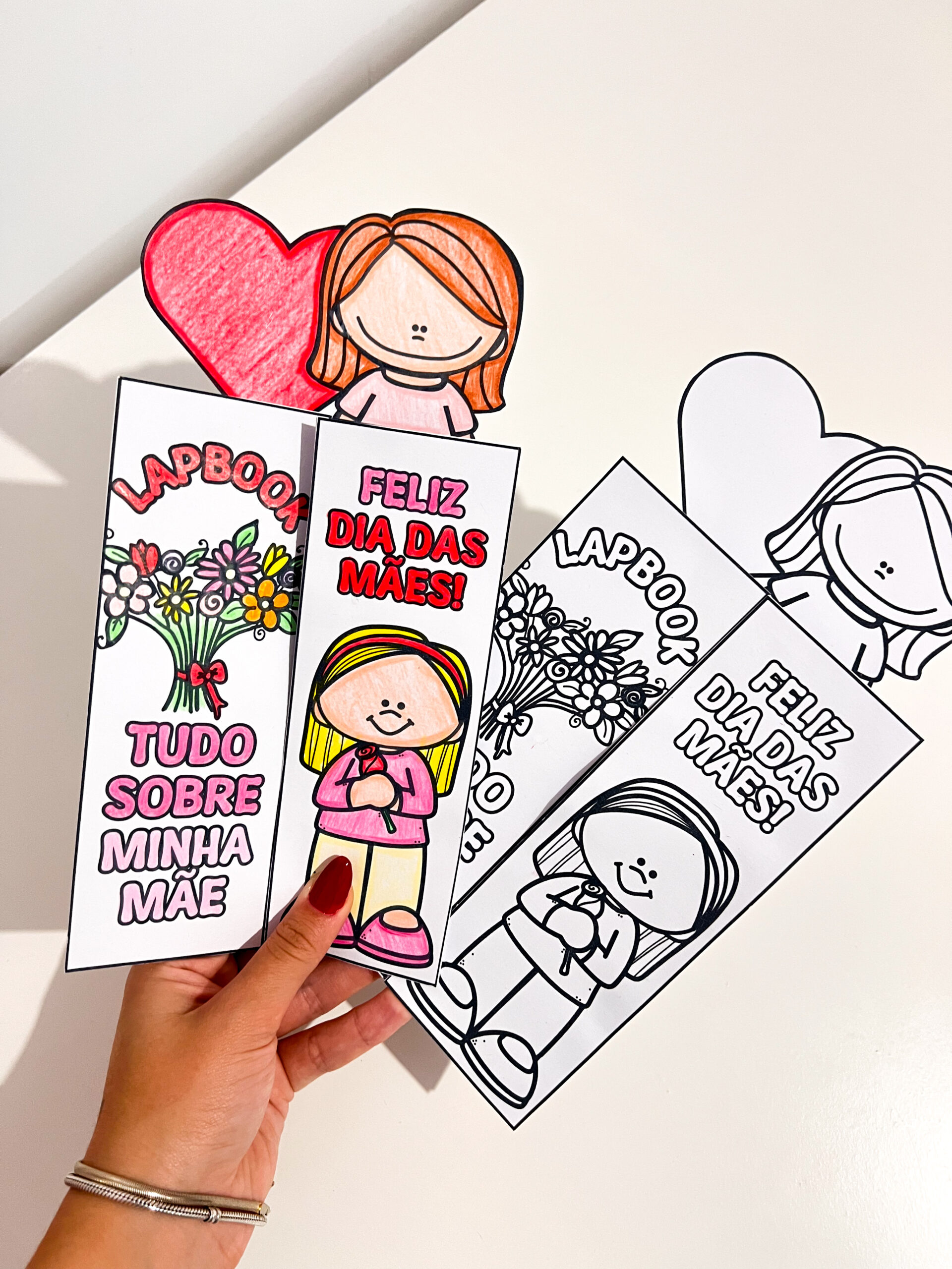 Lapbook de Dia das Mães para imprimir — Anos Iniciais — amostra 1: Uma homenagem que ganha o toque de cada criança
