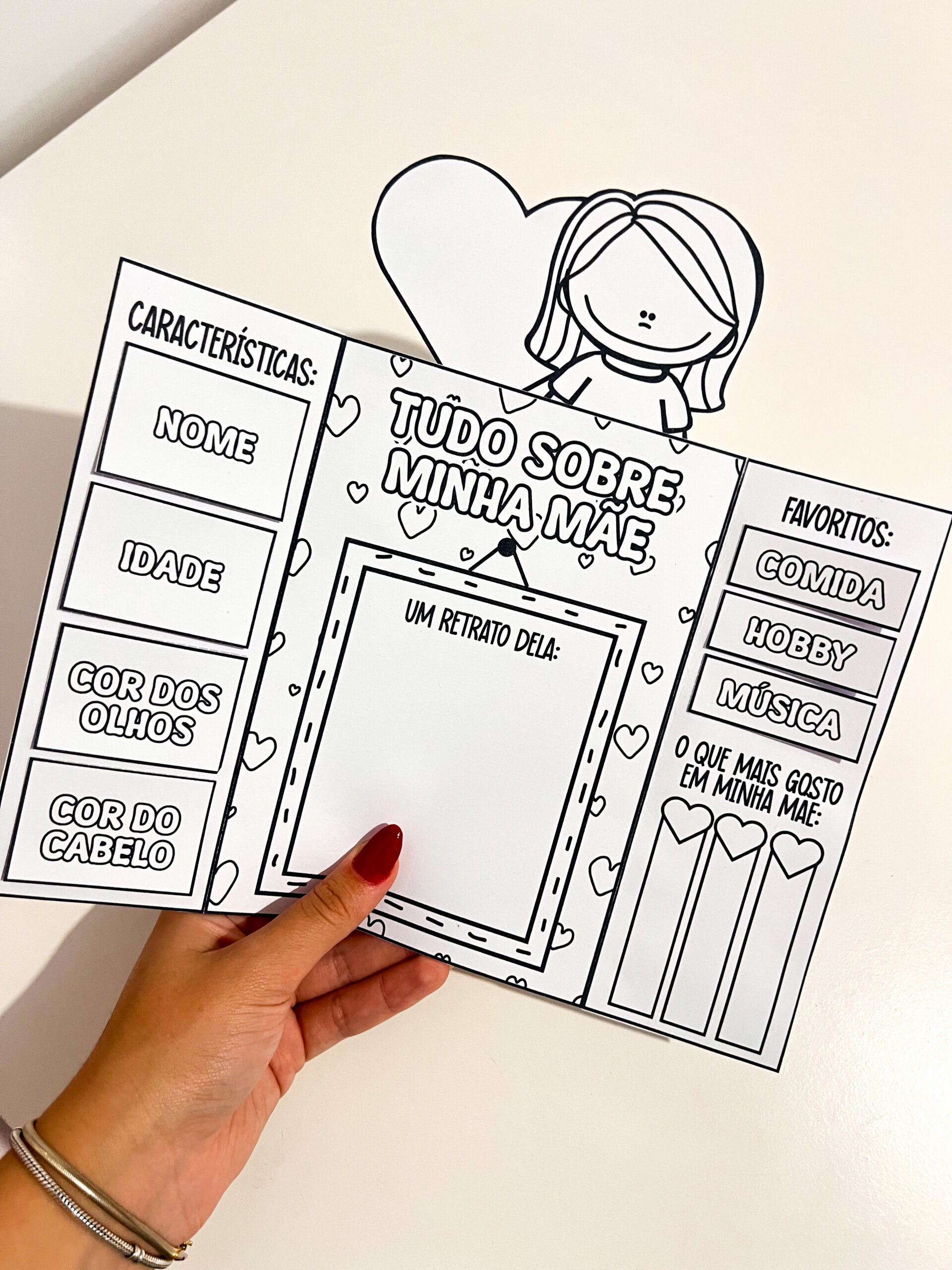 Lapbook de Dia das Mães para imprimir — Anos Iniciais — amostra 2: Como conduzir a atividade em sala