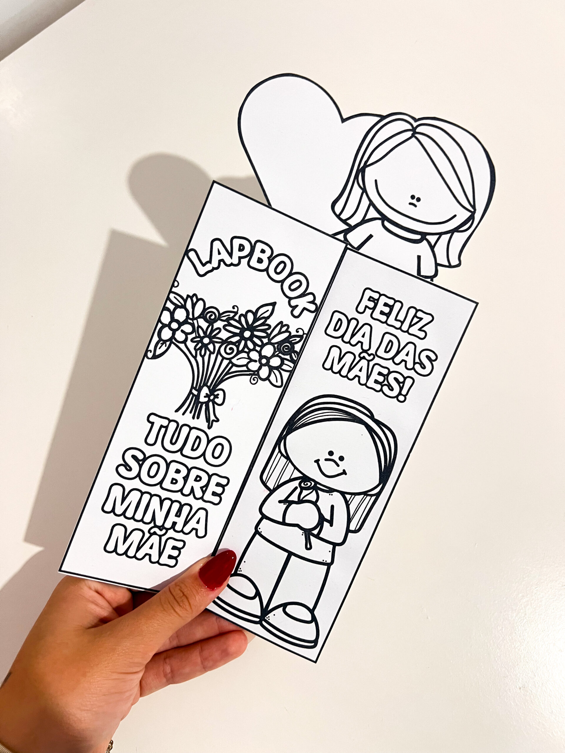 Lapbook de Dia das Mães para imprimir — Anos Iniciais — amostra 5: Leve à turma uma proposta de homenagem para o Dia das Mães