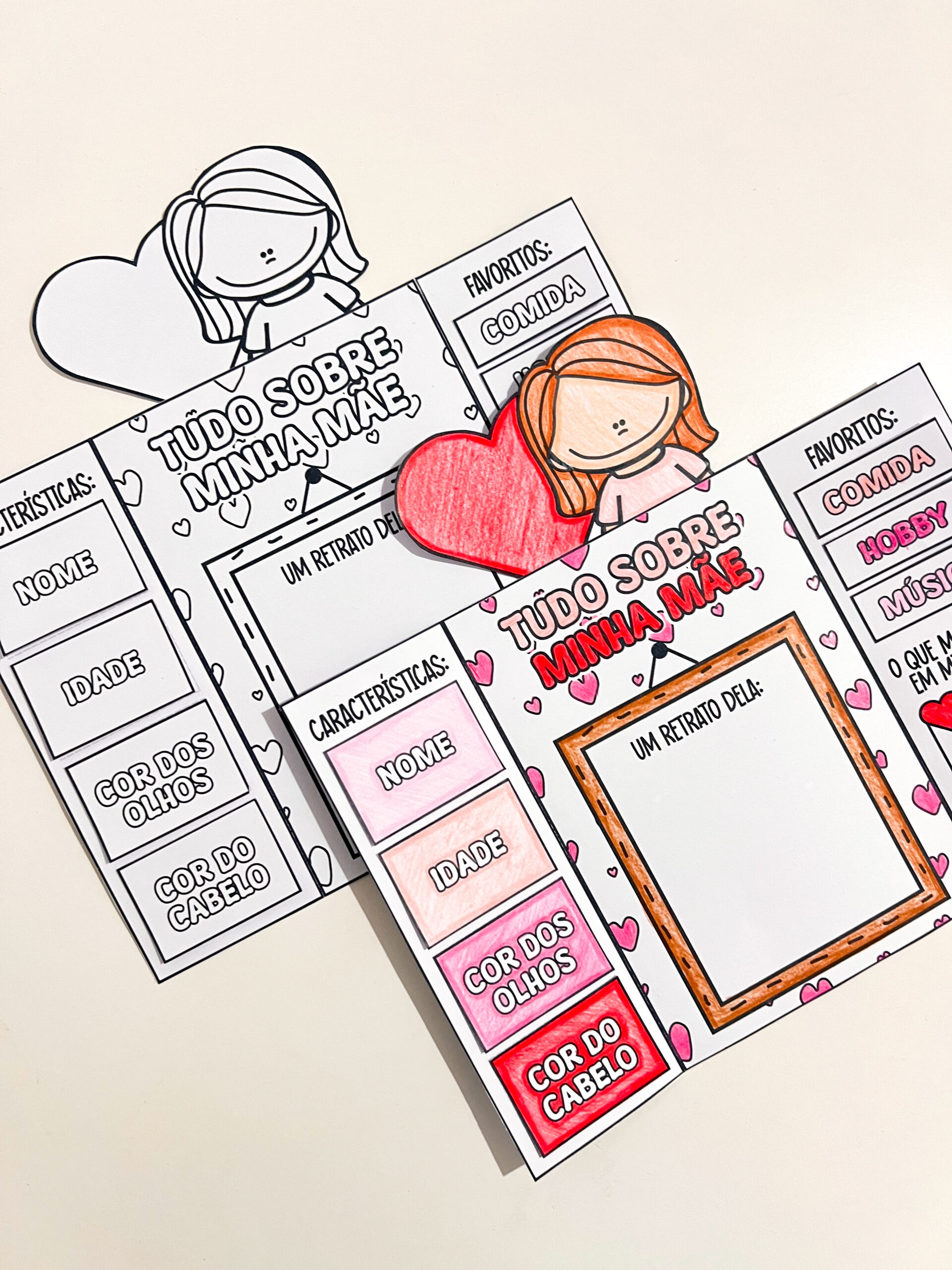 Lapbook de Dia das Mães para imprimir — Anos Iniciais — amostra 6: Leve à turma uma proposta de homenagem para o Dia das Mães
