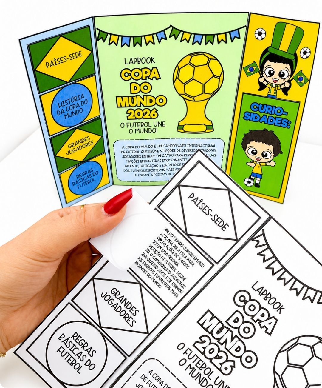 Lapbook de futebol para imprimir – Copa do Mundo 2026 — amostra 5: Leve o tema da Copa do Mundo 2026 para a turma com um…