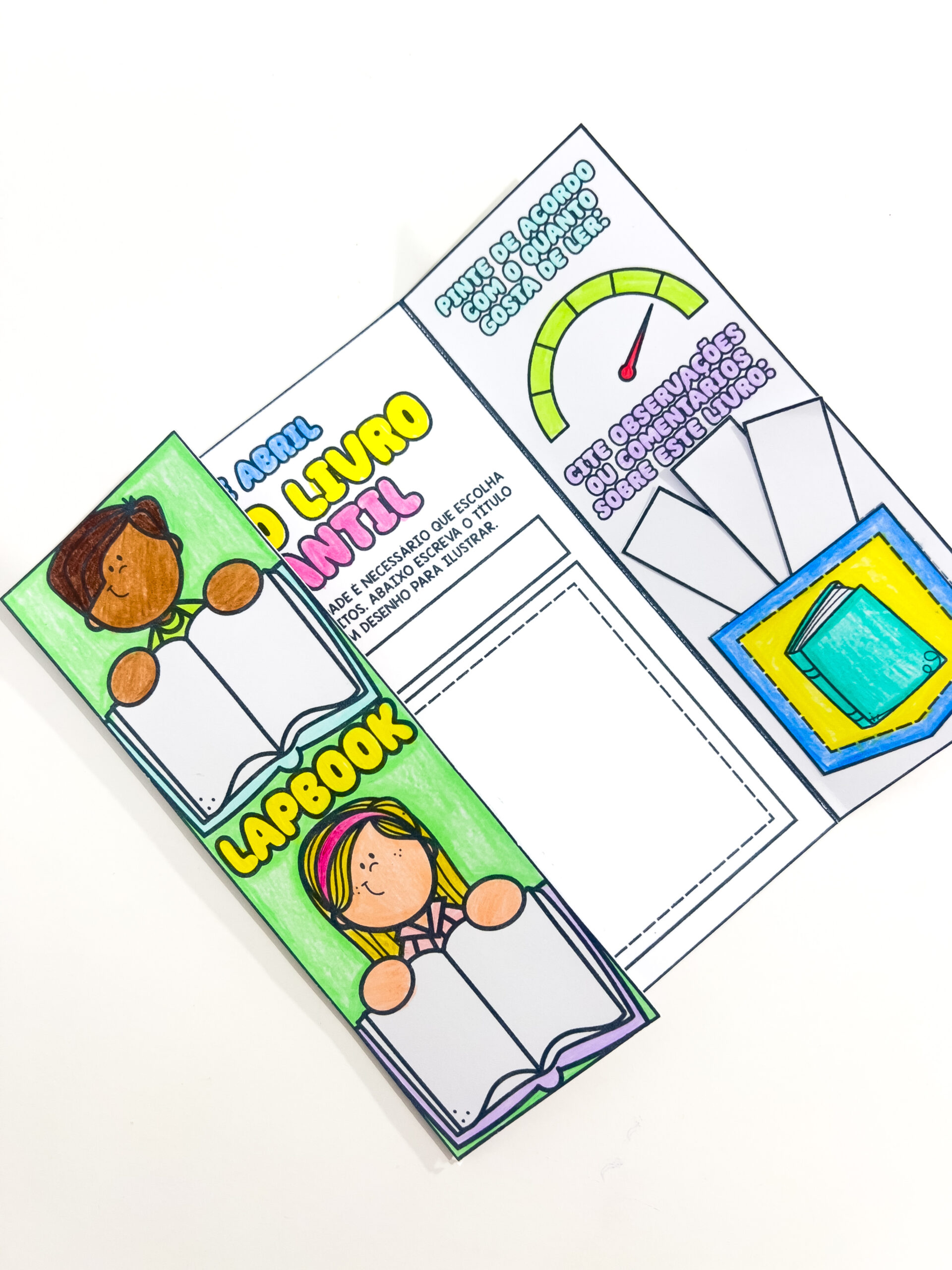 Lapbook de livro favorito para imprimir — amostra 4: Para quem essa atividade é indicada