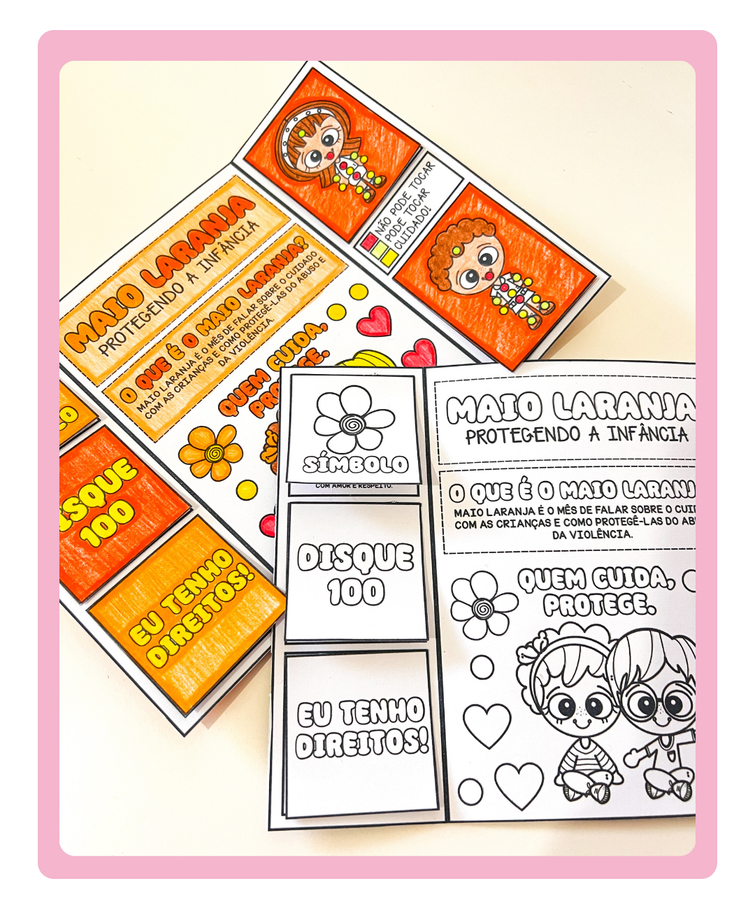 Lapbook de Maio Laranja para imprimir — amostra 4: Para quais educadores é indicado