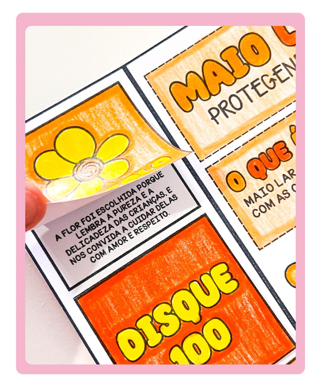 Lapbook de Maio Laranja para imprimir — amostra 5: Leve o Maio Laranja para a sala com um lapbook em PDF para imprimir