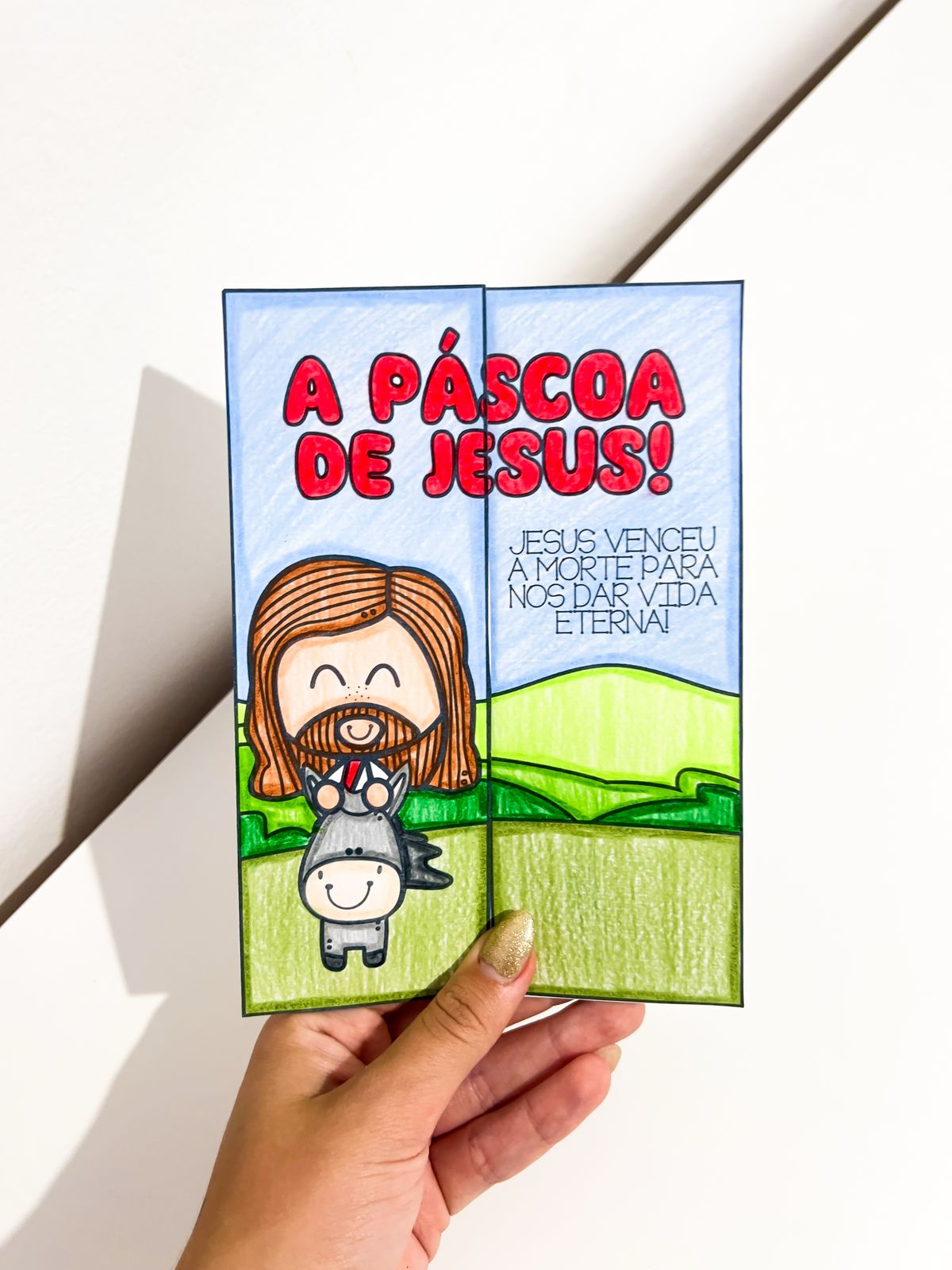 Lapbook de Páscoa cristã para imprimir — amostra 3: Conteúdos presentes no material