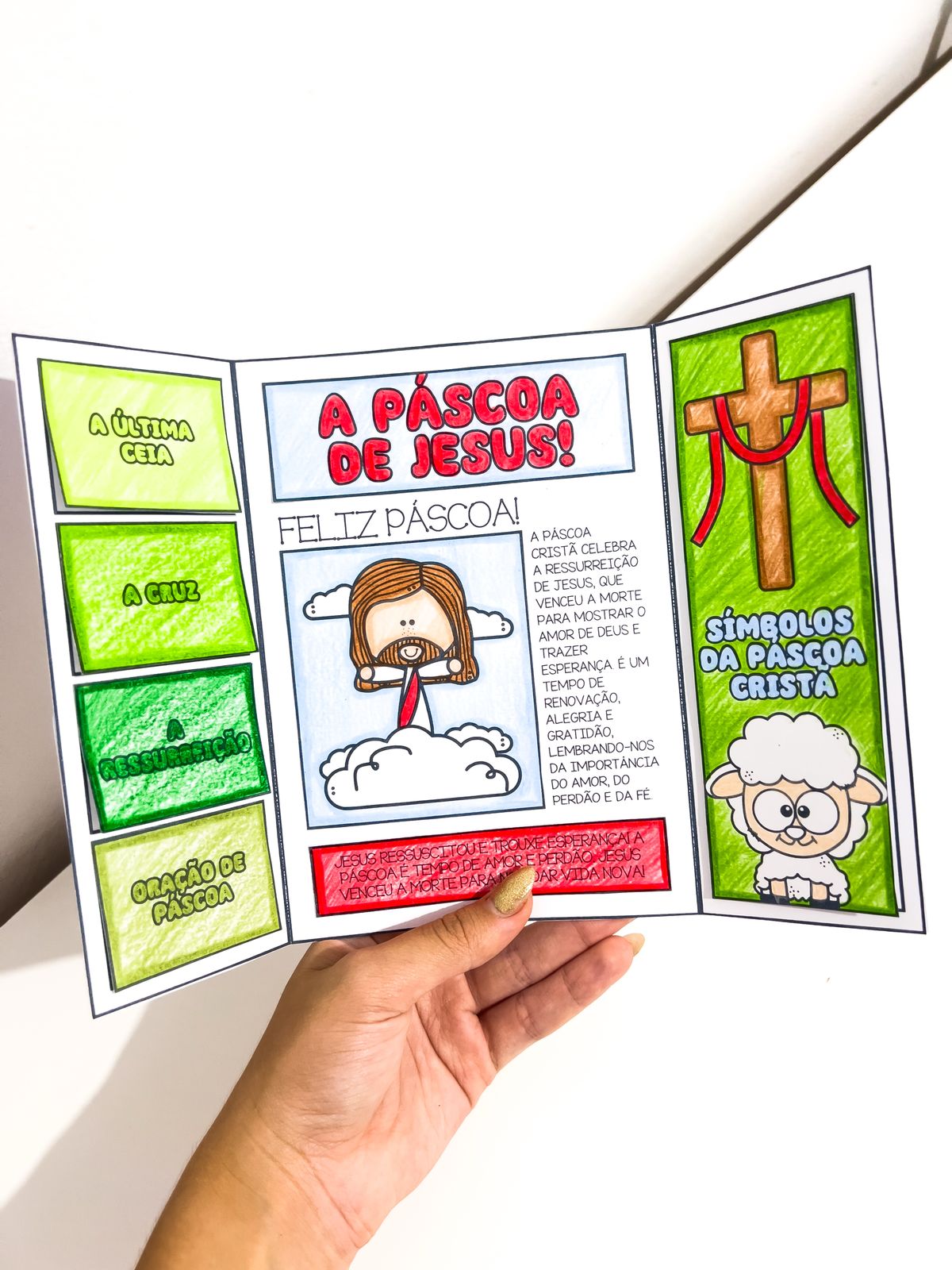 Lapbook de Páscoa cristã para imprimir — amostra 4: Para quem esta proposta é indicada