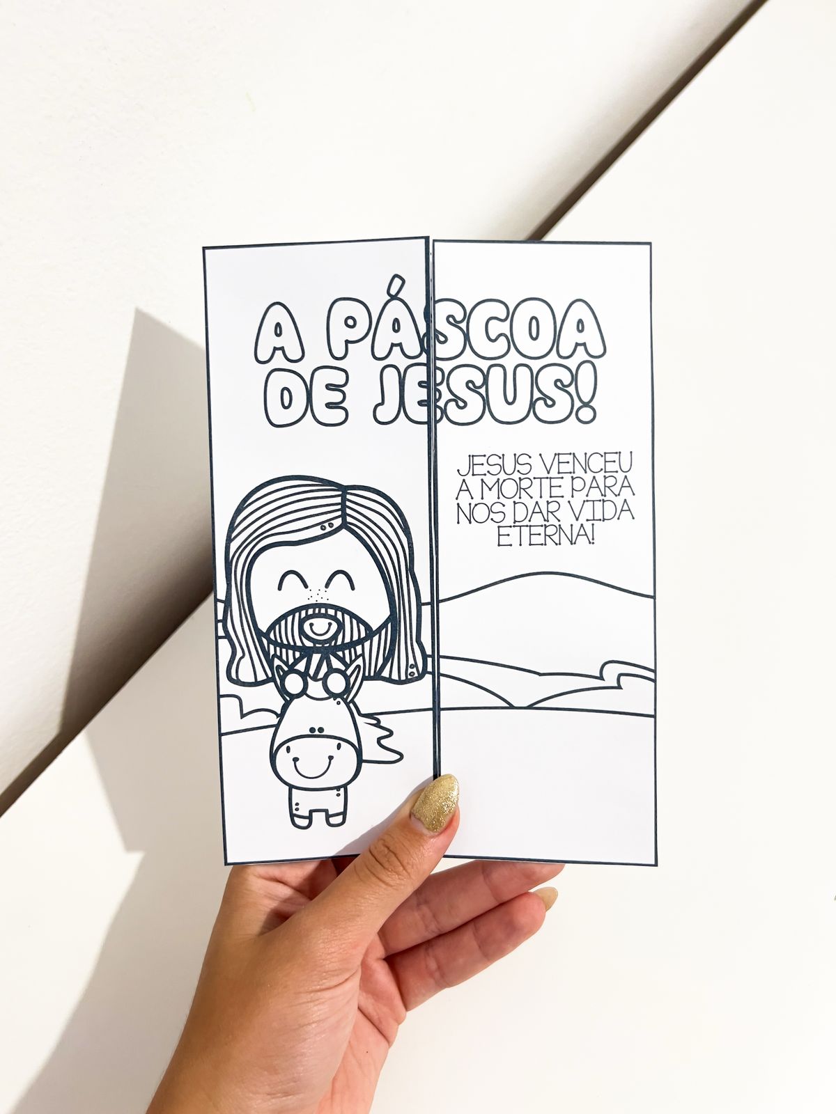Lapbook de Páscoa cristã para imprimir — amostra 6: Leve o significado cristão da Páscoa para a sala com um lapbook em PDF