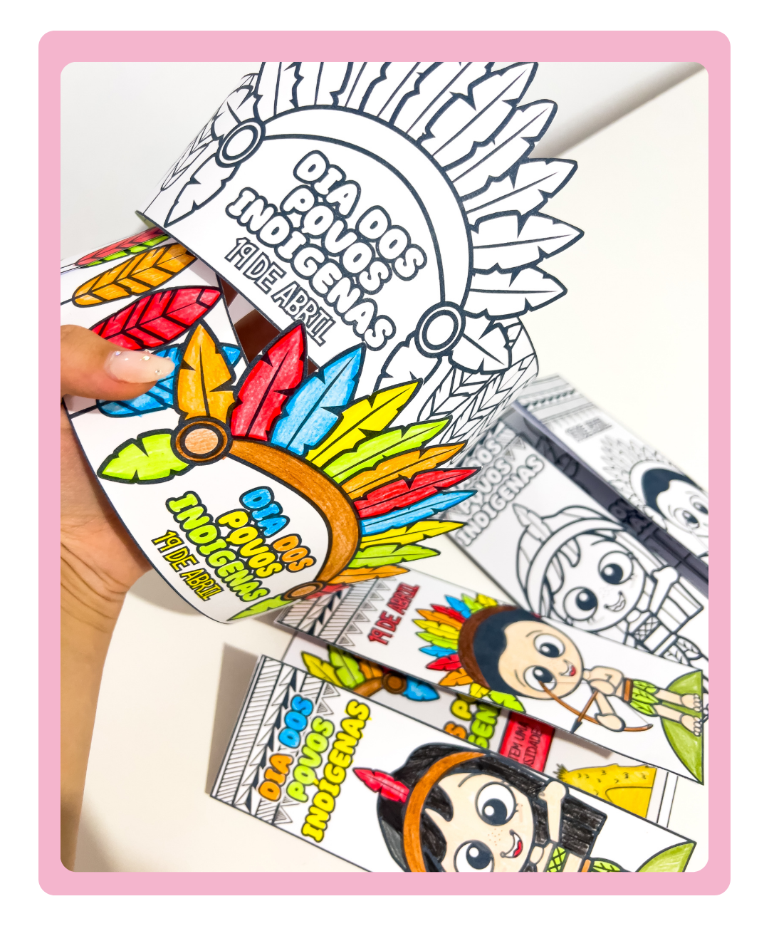 Lapbook de povos indígenas para imprimir — amostra 1: Uma atividade impressa para explorar com a turma