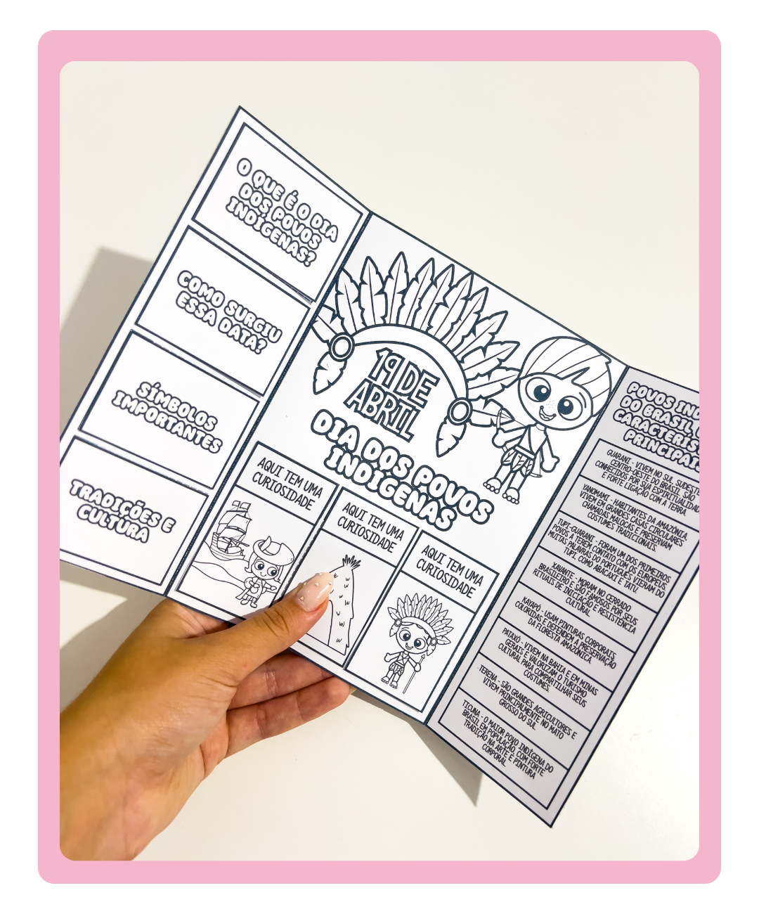 Lapbook de povos indígenas para imprimir — amostra 4: Para quem este recurso é indicado