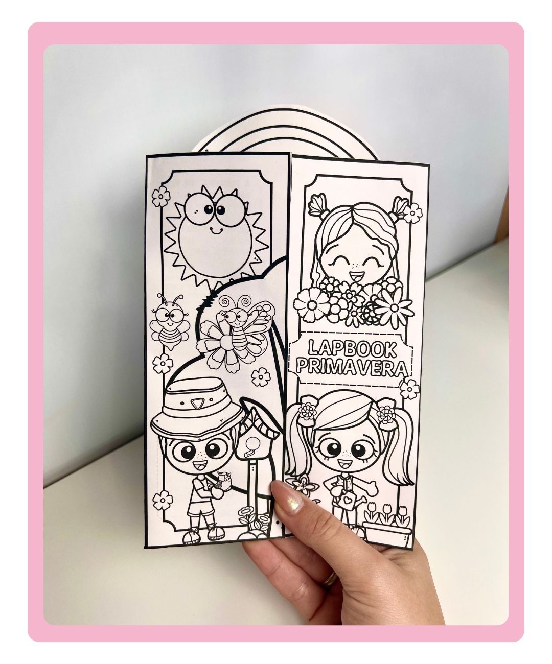 Lapbook de primavera para imprimir na Educação Infantil — amostra 2: Como aplicar a atividade em sala