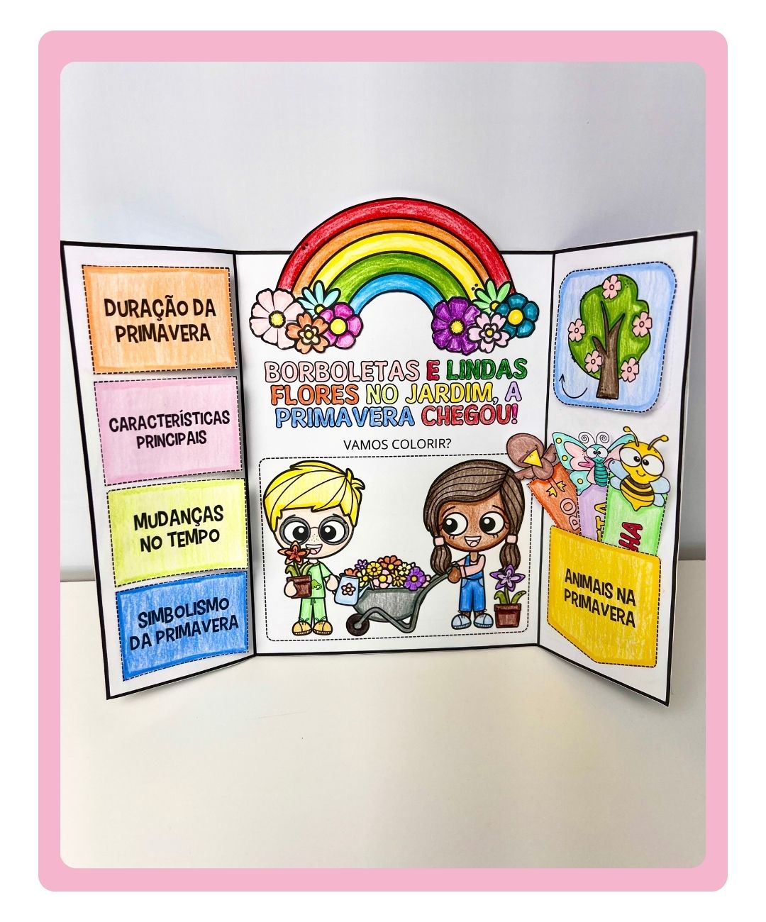 Lapbook de primavera para imprimir na Educação Infantil — amostra 5: Leve a primavera para a sala com um lapbook para…