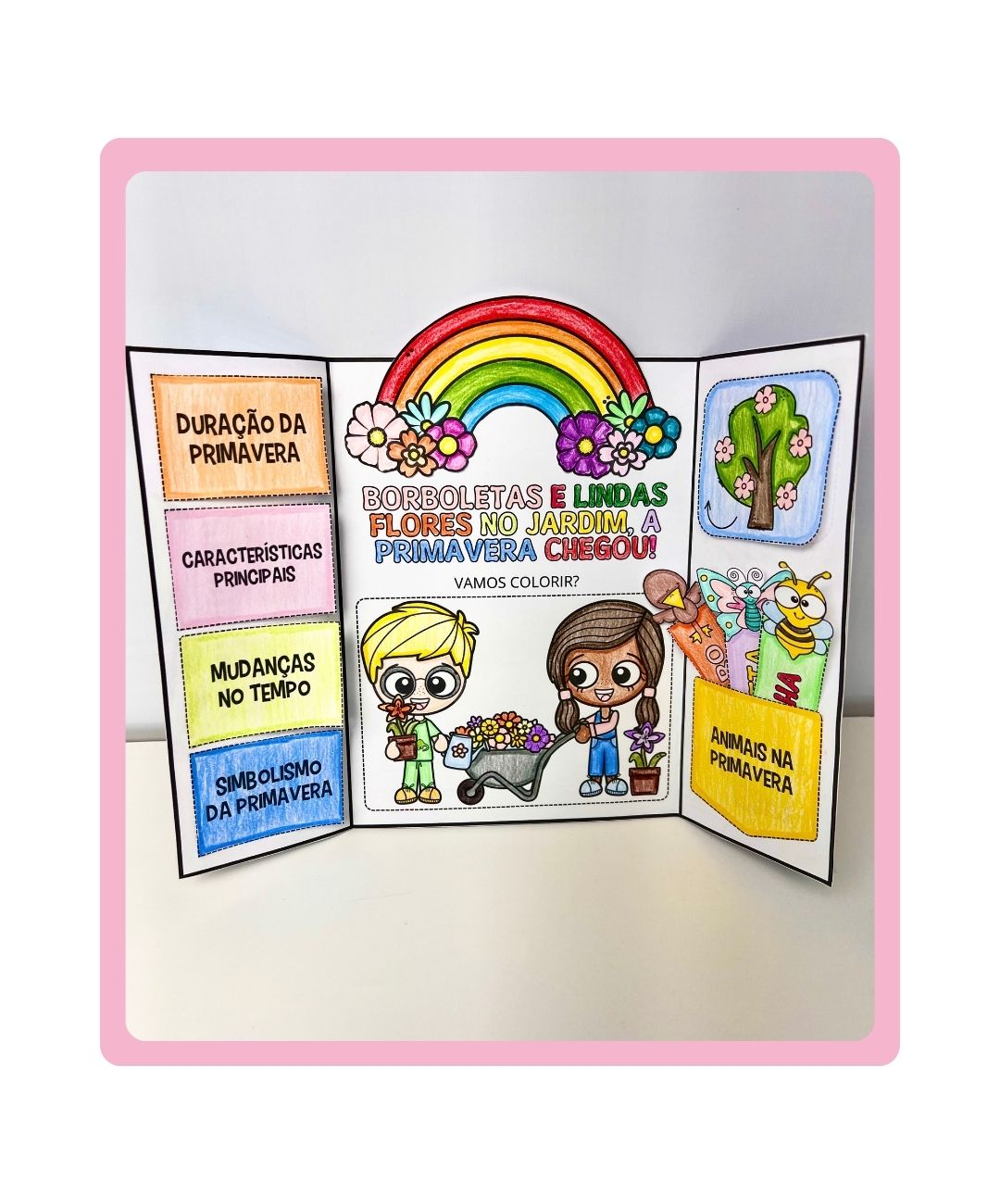 Lapbook de primavera para imprimir na Educação Infantil — Atividades para Educação Infantil: Leve a primavera para a sala…