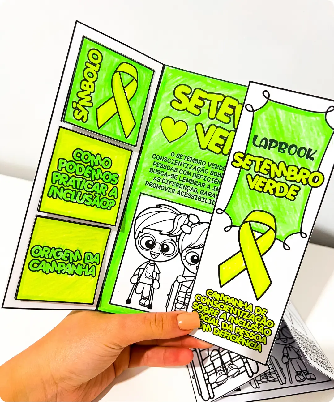 Lapbook de Setembro Verde para imprimir — capa do material