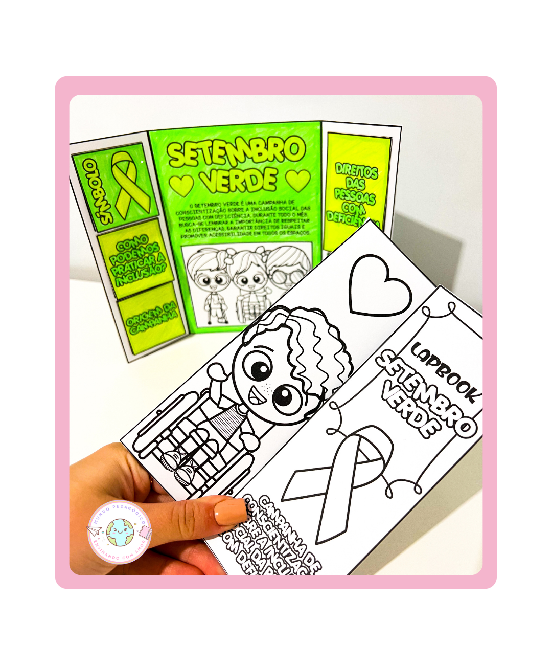 Lapbook de Setembro Verde para imprimir — Ciências para Todas as séries: Leve o tema da inclusão para a sala com um lapbook…