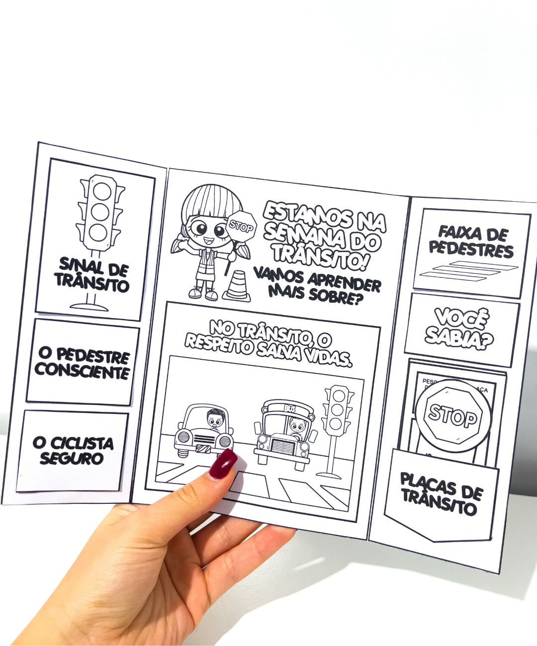 Lapbook de trânsito para imprimir nos anos iniciais — amostra 4: Para quais turmas é indicado