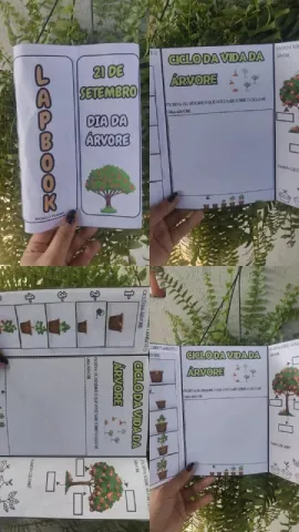 LAPBOOK DIA DA ÁRVORE – PDF para Imprimir — amostra 1: O que vem no material