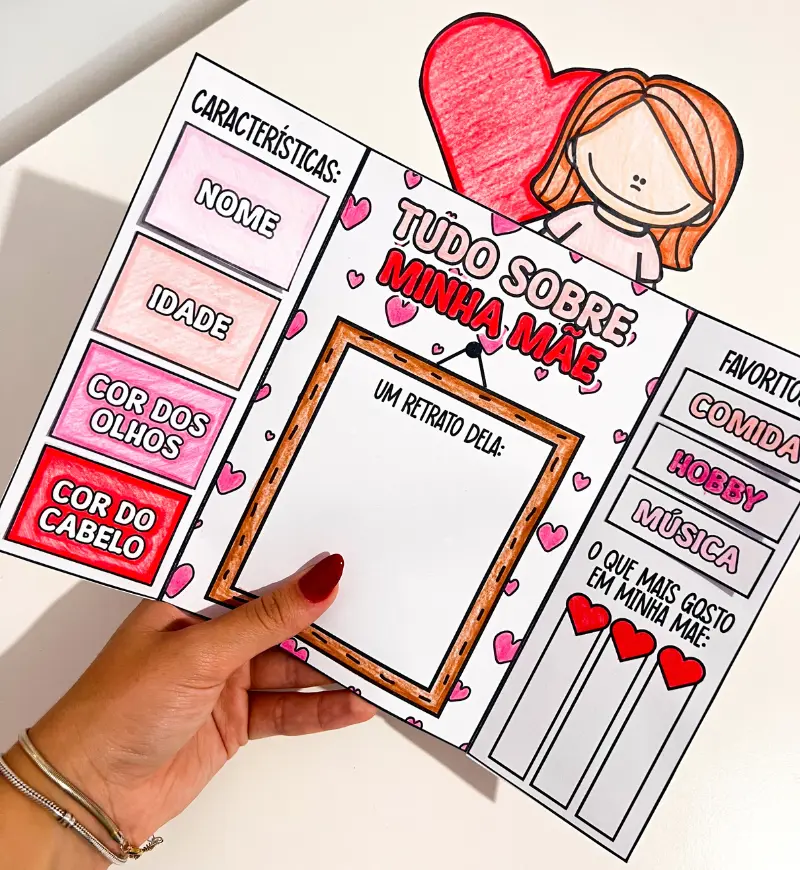 Lapbook Dia das Mães: Tudo Sobre Minha Mãe para Colorir — amostra 4: Para quem é indicado
