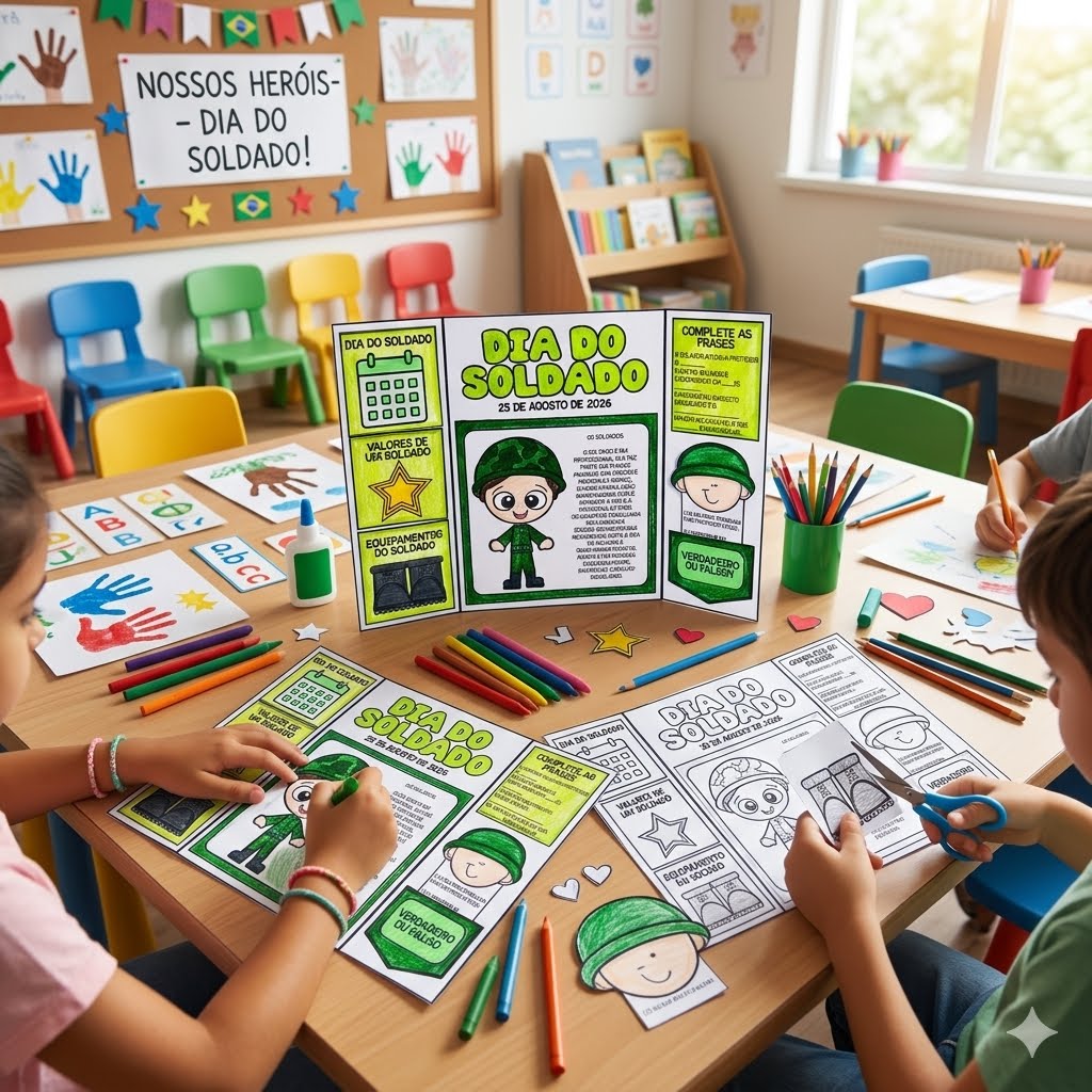 Lapbook dia do soldado - revista – PDF para Imprimir | Educação Infantil e Anos Iniciais — Datas comemorativas para…