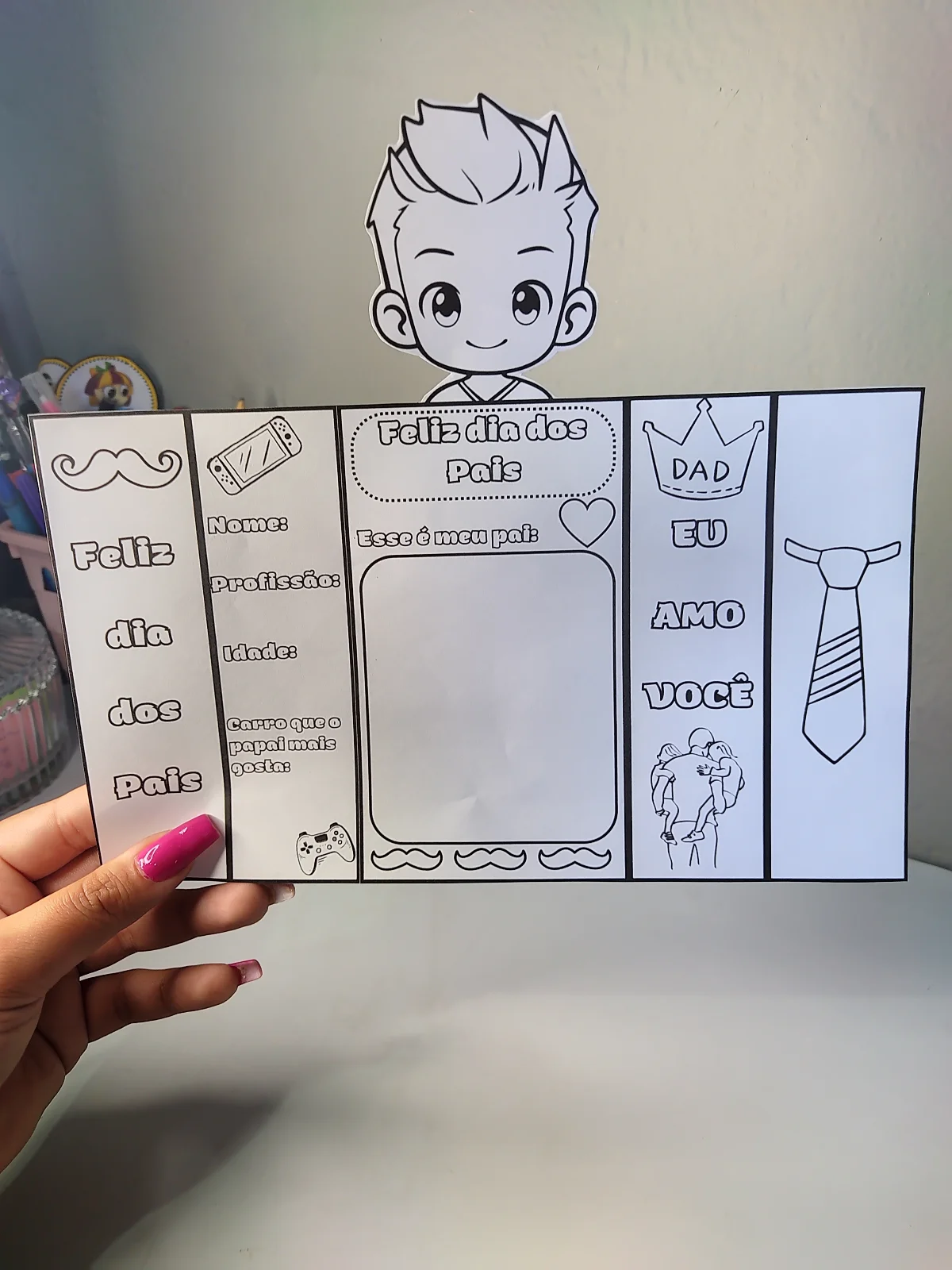 Lapbook Dia dos Pais – PDF para Imprimir — amostra 1: O Lapbook Dia dos Pais é uma atividade pedagógica encantadora que une…