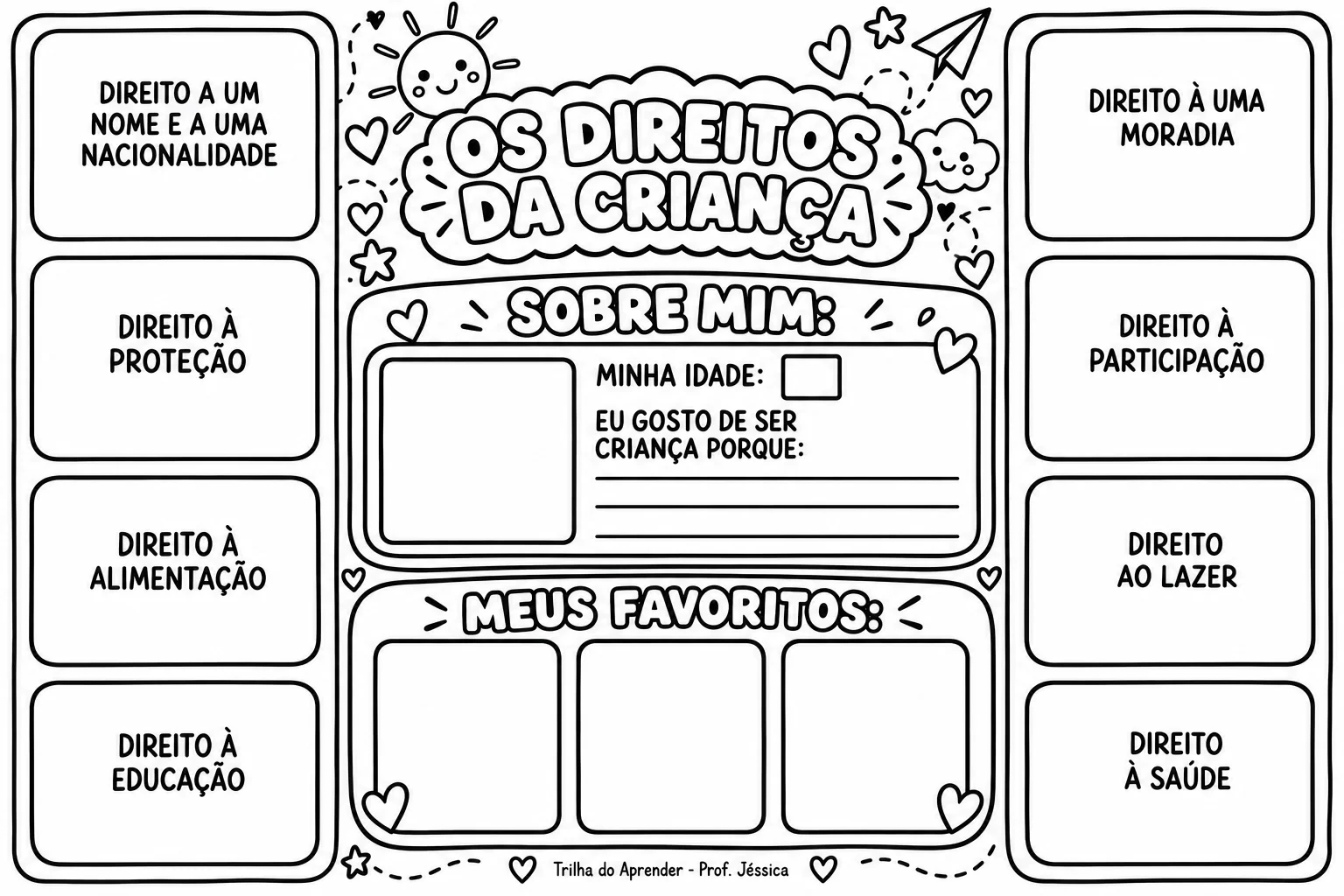 Lapbook Direitos da Criança – Dia das Crianças — amostra 2: Lapbook interativo sobre os direitos da criança, com lapelas,…