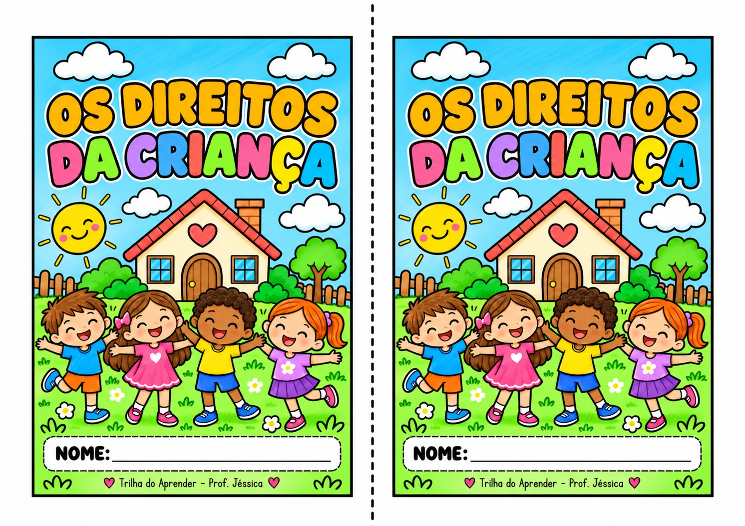 Lapbook Direitos da Criança – Dia das Crianças — amostra 3: Lapbook interativo sobre os direitos da criança, com lapelas,…