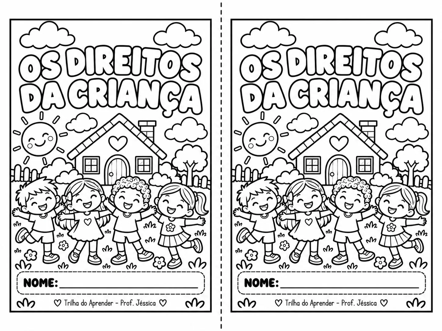 Lapbook Direitos da Criança – Dia das Crianças — amostra 4: Lapbook interativo sobre os direitos da criança, com lapelas,…