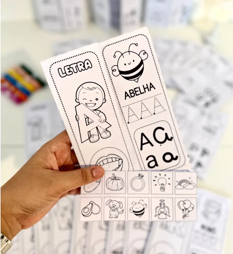 Lapbook do Alfabeto em PDF com Boquinhas Fonoarticulatórias — amostra 4: Para quem é indicado