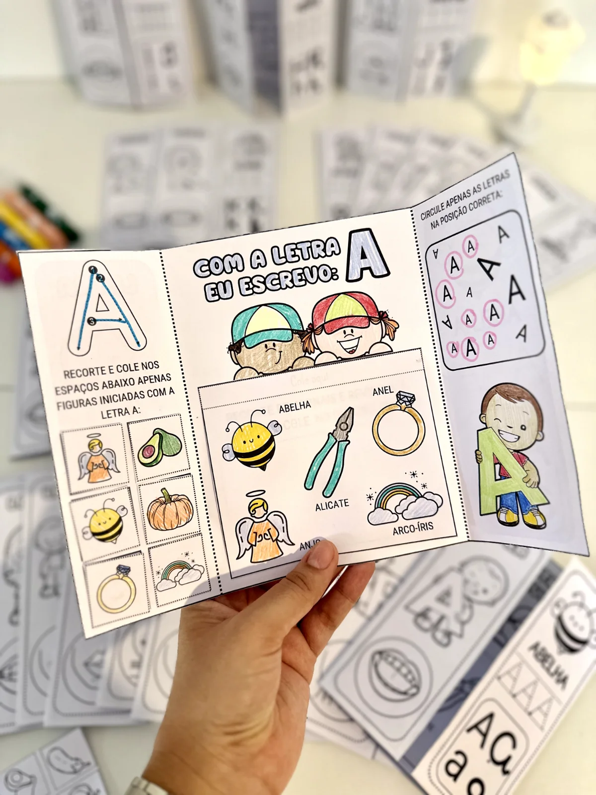 Lapbook do Alfabeto – PDF para Imprimir | Alfabetização — amostra 2: Sobre o Lapbook do Alfabeto