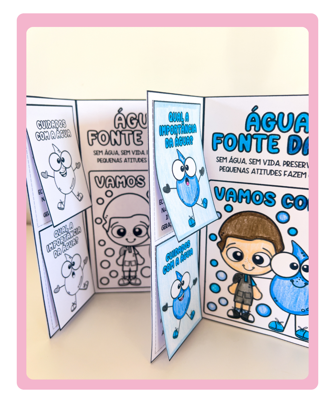 Lapbook do Dia da Água para imprimir — Educação Infantil — amostra 2: Como aplicar a atividade em sala
