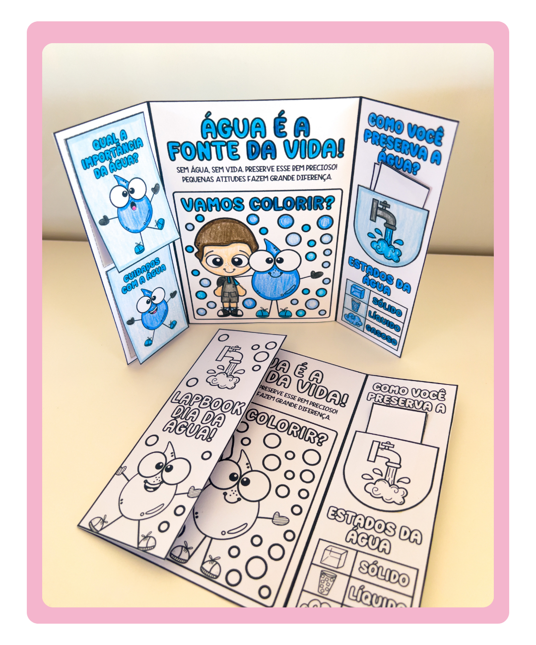 Lapbook do Dia da Água para imprimir — Educação Infantil — amostra 4: Para quais turmas é indicado