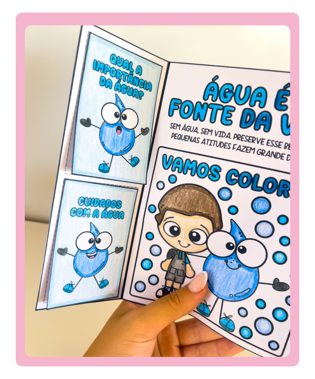 Lapbook do Dia da Água para imprimir — Educação Infantil — amostra 5: Leve o Dia da Água para a sala com um lapbook em PDF…