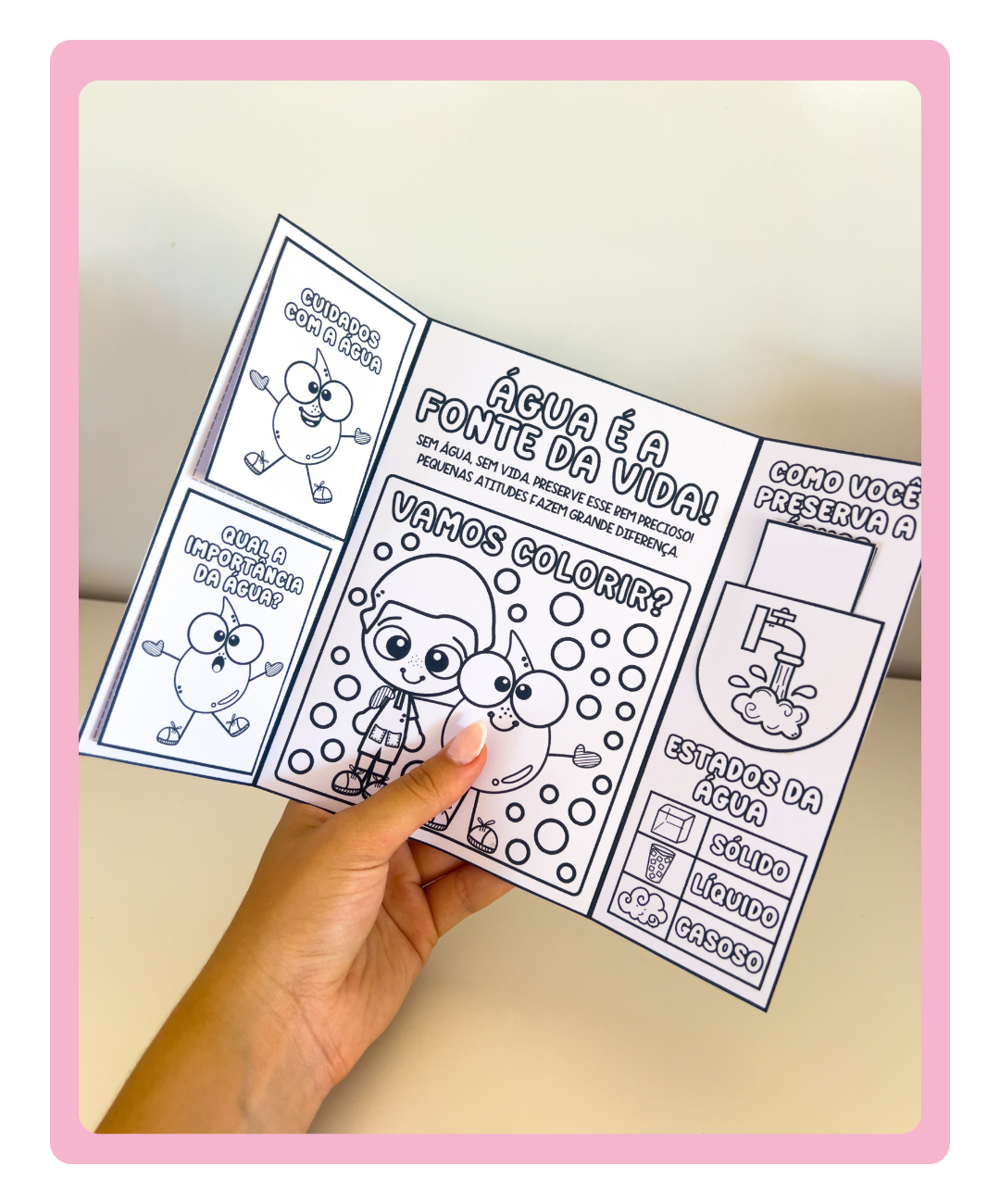Lapbook do Dia da Água para imprimir — Educação Infantil — amostra 7: Leve o Dia da Água para a sala com um lapbook em PDF…